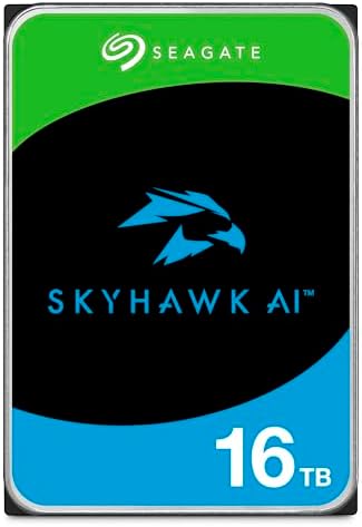 Seagate Skyhawk 4TB Video Internal Hard Drive HDD – 3.5 Inch SATA 6Gb/s 64MB Cache for DVR NVR Security Camera System with Drive Health Management and in-House Rescue Services (ST4000VXZ16/016)|B0B1JPYH2Z