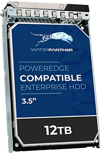 Water Panther 12TB 7.2K RPM SAS 12Gb/s 3.5" LFF HDD for Dell PowerEdge Servers | Enterprise Hard Disk Drive in 13G Tray | Compatible with Rack Servers R710 R720 R730 R420 R430