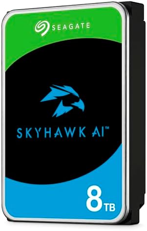 Seagate Skyhawk AI 16TB Video Internal Hard Drive HDD – 3.5 Inch SATA 6Gb/s 512MB Cache for DVR NVR Security Camera System with Drive Health Management and in-House Rescue Services (ST16000VE004