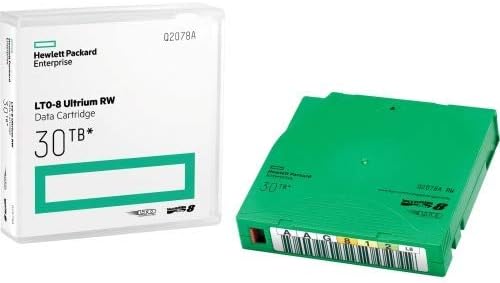 Hewlett Packard Enterprise HPE LTO-8 Ultrium 30TB RW Custom Labeled Library Pack 20 Data Cartridges with Cases - LTO-8 - Rewri|B07LH77P56