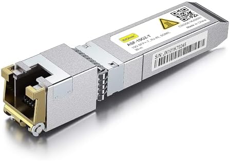 10Gtek 1000BASE-SX Gigabit SFP LC Multi-Mode Transceiver, Mini-GBIC Module for Cisco GLC-SX-MMD/GLC-SX-MM/SFP-GE-S, Ubiquiti UniFi UF-MM-1G, Meraki, Fortinet, TP-Link, 850nm, DDM, 550m, Pack of 2|B077SVS65C