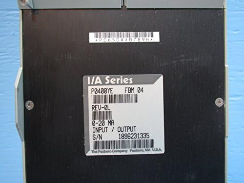 FOXBORO P0400DA Main Type Field Bus I/A Series Input Module T212045|B00V8YB1UK