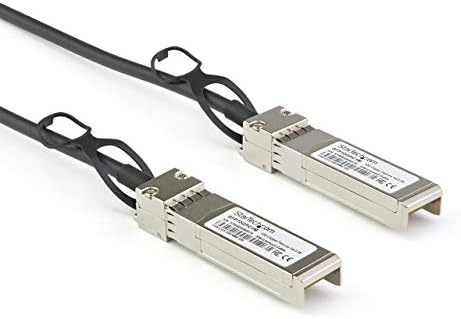 StarTech.com Dell EMC DAC-SFP-10G-1M Compatible 1m 10G SFP+ to SFP+ Direct Attach Cable Twinax - 10GbE SFP+ Copper DAC 10 Gbps Low Power Passive Mini GBIC/Transceiver Module DAC (DACSFP10G1M)|B07Z8RXQPX