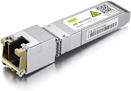 10GTEK 1.25G SFP 1000Base-SX, 850nm MMF, up to 550 Meters, Compatible with HP ProCurve J4858C J4858B J4858A HPE Aruba J4858D|B07FMMX2N9
