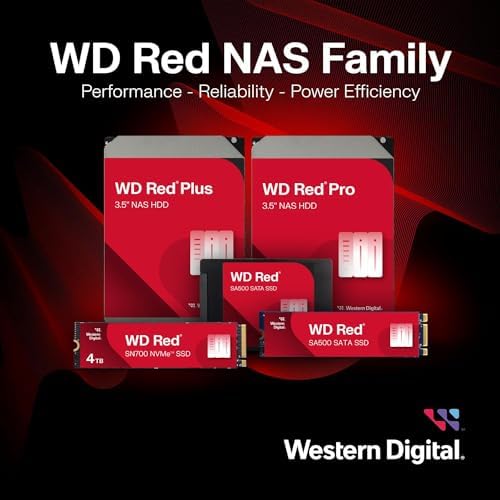 Western Digital 18TB WD Red Pro NAS Internal Hard Drive HDD - 7200 RPM, SATA 6 Gb/s, CMR, 512 MB Cache, 3.5" - WD181KFGX|B08K3TFM92