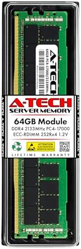 A-Tech 32GB Kit (2x16GB) DDR4 3200MHz PC4-25600 ECC RDIMM 2Rx8 Dual Rank 1.2V ECC Registered DIMM 288-Pin Server & Workstation RAM Memory Upgrade Modules (A-Tech Enterprise Series)|B0BPN6TWVB