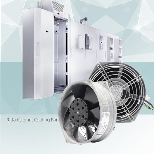 W2S130-AA03-71 Axial Fan for ebM Papst - W2S130AA0371 230VAC 2800RPM 130mm Cooling Fan with Guard Grille for Rittal Cabinet