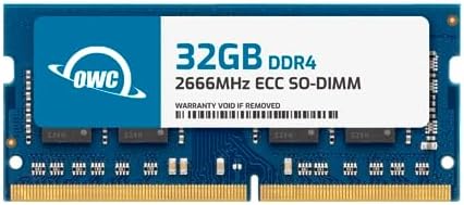 64GB (2x32GB DDR4 2666MHz PC4-21300 CL19 2RX8 ECC Unbuffered SODIMM 1.2V 260-pin Memory RAM