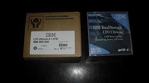 IBM 10 Pack LTO-5 Ultrium Tape 1.5TB/ 3TB, Part # 46X1290-10PK|B003MAOU8S