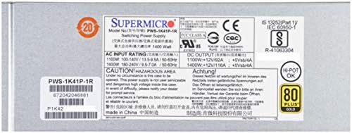 Supermicro PWS-1K41P-1R, 1400W 1U Gold Level Pws with Pm Bus & WX3|B0036RDN0S
