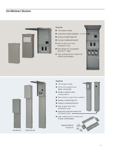 Siemens TL137US Talon Temporary Power Outlet Panel by with a 20, 30, and 50-Amp Receptacle Installed, Unmetered