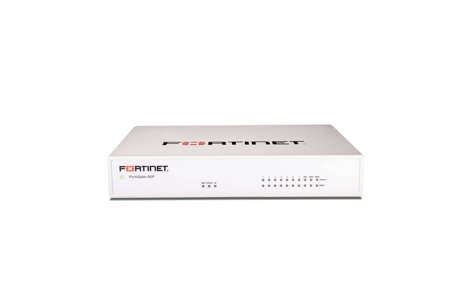 FortiGate-60F Firewall Appliance - 10 Gigabit Ethernet RJ45 Ports, Includes DMZ, WAN & Internal Ports (Appliance Only, No Subscription) (FG-60F)