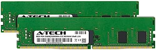 A-Tech 64GB Kit (2x32GB DDR4 3200MHz PC4-25600 ECC RDIMM 2Rx4 Dual Rank 1.2V ECC Registered DIMM 288-Pin Server & Workstation RAM Memory Upgrade Modules (A-Tech Enterprise Series