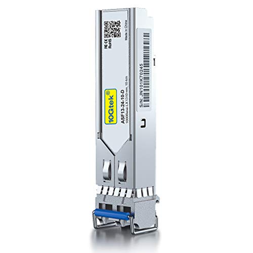 10Gtek 1.25G SFP 1000Base-SX Multimode LC Fiber Transceiver, 850nm MMF, 550m, for Cisco GLC-SX-MMD/SFP-GE-S, Meraki MA-SFP-1GB-SX, Fortinet, Ubiquiti UniFi UF-MM-1G, Mikrotik, TP-Link, Pack of 2|B08BP3JDBV
