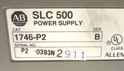 ALLEN BRADLEY SLC 500 1746-A7 SER A 7 SLOT RACK WITH 1746-P2 SER B