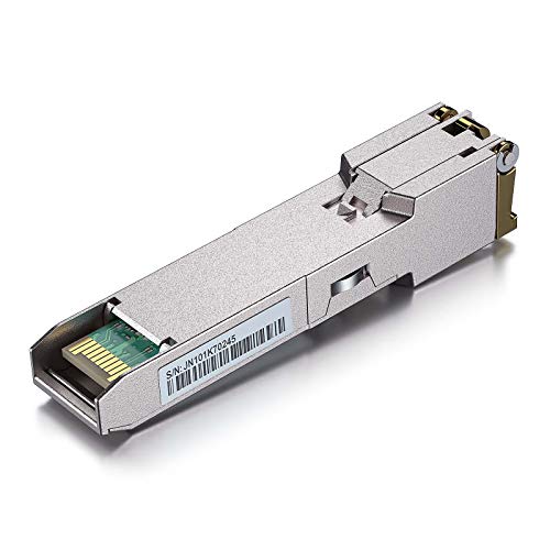 10Gtek 1.25G SFP 1000Base-SX Multimode LC Fiber Transceiver, 850nm MMF, 550m, for Cisco GLC-SX-MMD/SFP-GE-S, Meraki MA-SFP-1GB-SX, Fortinet, Ubiquiti UniFi UF-MM-1G, Mikrotik, TP-Link, Pack of 2|B08BP3JDBV
