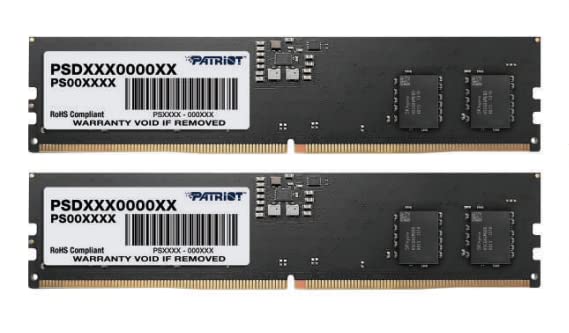 Patriot Memory Signature DDR5 RAM 16GB (2X8GB 5600MHz CL46 UDIMM Desktop Memory Kit - PSD532G5600K