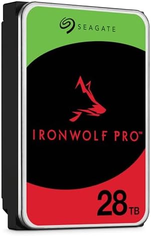 Seagate IronWolf Pro, 16 TB, Enterprise NAS Internal HDD –CMR 3.5 Inch, SATA 6 Gb/s, 7,200 RPM, 256 MB Cache for RAID Network Attached Storage (ST16000NT001)|B0B94PNF7P