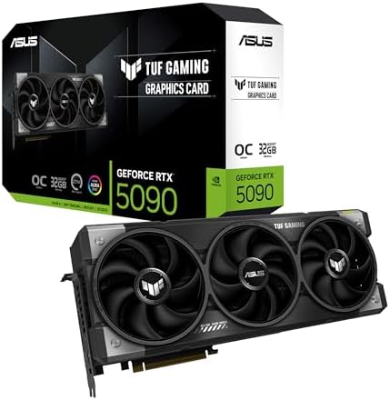 ASUS ROG Astral GeForce RTX™ 5090 OC Edition Gaming Graphics Card (PCIe® 5.0, 32GB GDDR7, HDMI®/DP 2.1, 3.8-Slot, 4-Fan Design, Axial-tech Fans, Patented Vapor Chamber, Phase-Change GPU Thermal pad
