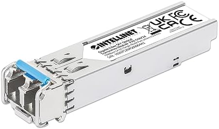 Intellinet 1000Base-SX SFP to LC Multi-Mode Mini GBIC Module 1G Fiber Transceiver - Cisco GLC-SX-MM Compatible - Wavelength 850 nm - Hot Plugging - Up to 550 m. – 545006-SGL|B001P8B4FG
