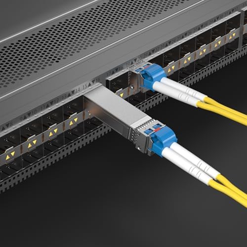 10GTEK 10GBase-SR SFP+ LC Transceiver, 10G 850nm Multimode SFP Module, up to 300 Meters, for Cisco SFP-10G-SR, Meraki MA-SFP-10GB-SR, Ubiquiti UniFi UF-MM-10G, Fortinet, TP-Link and More, Pack of 2|B08BP55663
