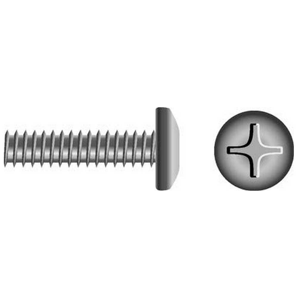Seachoice MP0812SC Stainless Steel Phillips Machine Screw Pan Head