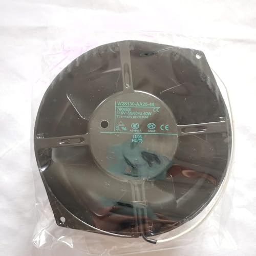 W2S130-AA25-44 AC115V 40W 17255 172mm 2-Wire All-Metal high Temperature Cooling Fan|B0FSVSNZQ7