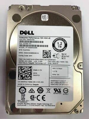 Dell 1.2TB 10K 12GB/s SAS 2.5" Hard Drive for R630 R730 R730XD (WXPCX) - aloinfousa.com