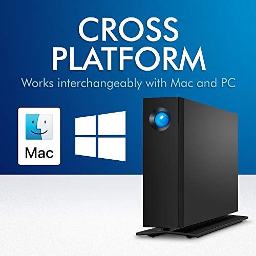 LaCie - STHA4000800 d2 Professional 4TB External Hard Drive Desktop HDD – USB-C USB 3.0 7200 RPM Enterprise Class Drives, 5 Year Warranty and Recovery Service (STHA4000800 Black