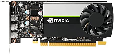 PNY NVIDIA T400 4GB Professional Graphics Card 4GB GDDR6 PCI Express 3.0 x16, Single Slot, 3X Mini-DisplayPort, 8K Support, Ultra Silent Active Fan, Black