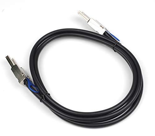 Heretom 2PCS Mini SAS26P SFF-8088 to SFF-8088 2M 6.6 feet External Cable Attached SCSI|B08P5SFWQ7
