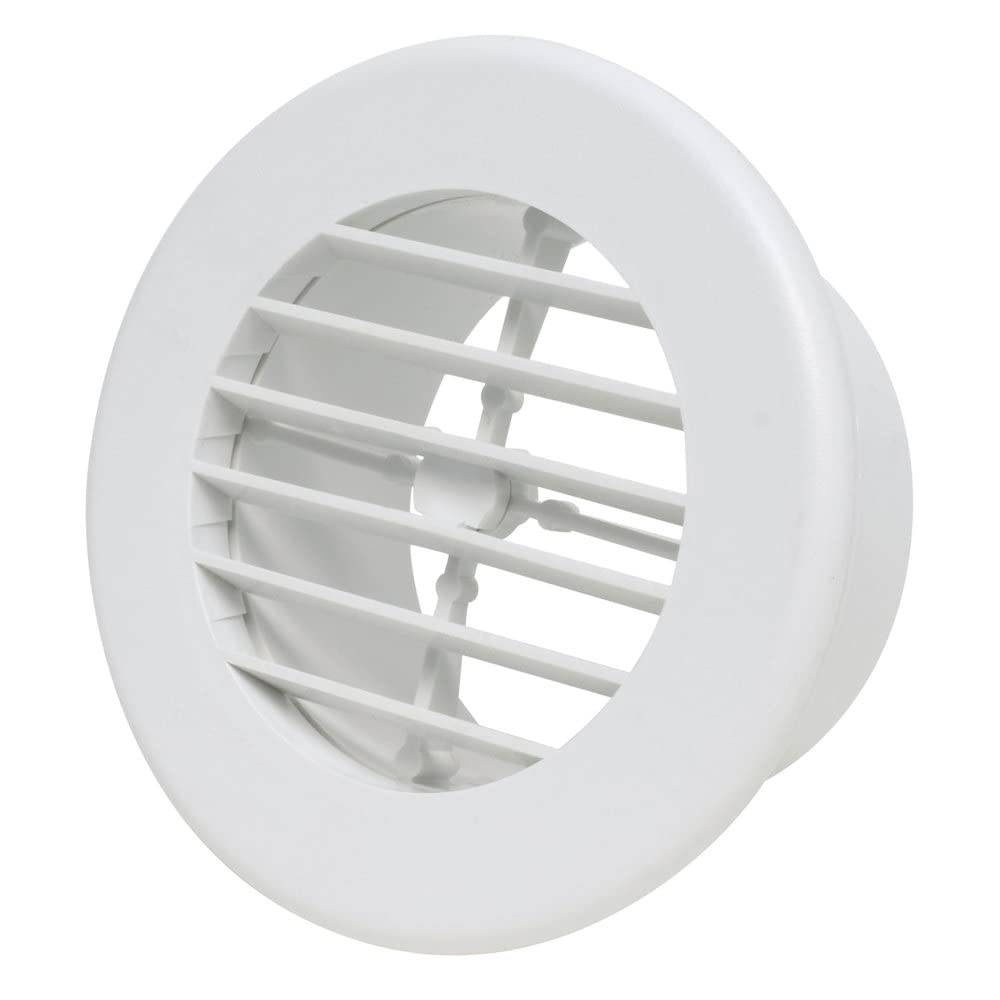 Valterra A10-3345VP Non-Dampered Heating & A/C Register, White