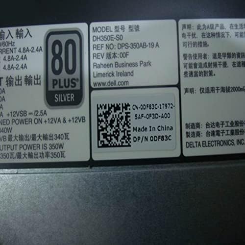 PSU for T320 350W Power Supply DH350E-S0 DF83C F350E-S0 8M7N4 DPS-350AB-19 A