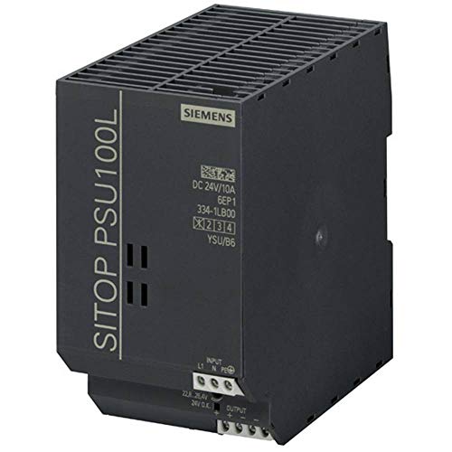 Siemens SITOP Lite 24 Volt Direct Current, 10 Amp Single Phase Power Supply
