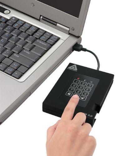Apricorn 2TB Aegis Padlock USB 3.0 and Fortress FIPS 140-2 Encrypted Hard Drives with PIN Access|B0D59RNT5F