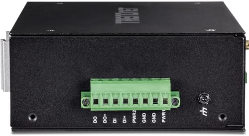 TRENDnet Industrial AC1200 Wireless Gigabit PoE+ Router, TI-WP100, 4 x Gigabit PoE+ Ports, 1 x Gigabit WAN Port, IP30 Housing, 120W PoE Power Budget, Dual-WAN, Dual-Band WiFi, VPN, Inter-VLAN Routing