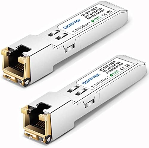 QSFPTEK 4Packs 10GBASE-LR Transceiver, 10G SFP+ Patch Module, 1310nm, 10km, DDM LC, 10Gbe Ethernet Mini-GBIC for Cisco SFP-10G-LR, Ubiquiti UF-SM-10G, Mikrotik, Netgear, Qnap NAS, D-Link|B08P4MFPD5