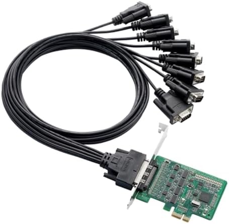 MOXA CP-118EL-A w/o Cable 8 Port PCIe Board, Without Cable-,RS-232/422/485, Low Profile