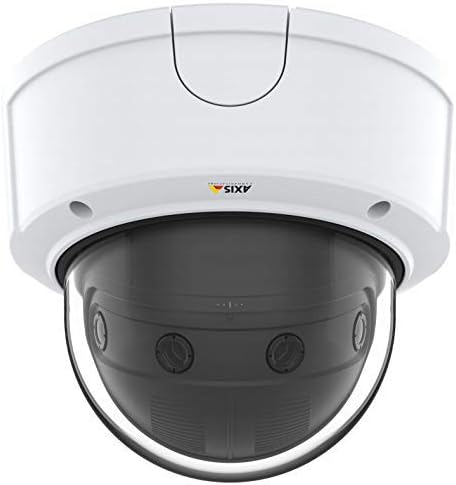 Axis Communications Panoramic Camera - Dome - Color - 8.3 MP - 4320 x 1920-4K - Fixed Focal - Audio - GbE - MJPEG, H.264, AVC - PoE Class 3|B07HR26K1K