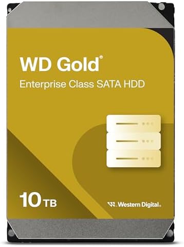Western Digital 24TB WD Gold Enterprise Class SATA Internal Hard Drive HDD - 7200 RPM, SATA 6 Gb/s, 512 MB Cache, 3.5" - WD242KRYZ|B0DMB8BV8V