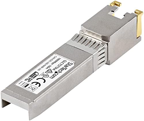 StarTech.com Cisco SFP-GE-T Compatible - Gigabit SFP - 10/100/1000 Mbps - RJ45 Port - 1000Base-T - Copper SFP - GBIC Module|B007UR0CZE