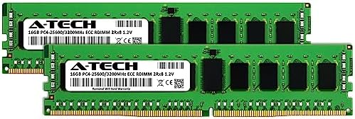 A-Tech 32GB Kit (2x16GB) DDR4 3200MHz PC4-25600 ECC RDIMM 2Rx8 Dual Rank 1.2V ECC Registered DIMM 288-Pin Server & Workstation RAM Memory Upgrade Modules (A-Tech Enterprise Series)|B0BPN6TWVB