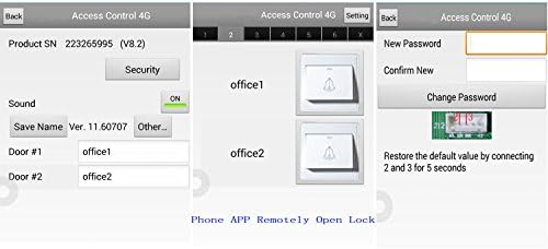 MENGQI-CONTROL TCP/IP 4 Door Entry Access Control Panel Kit Electric Strike Fail Secure NO Mode Lock Enroll RFID USB Reader 110-240V Power Supply Box RFID Reader Phone APP remotely Open Door