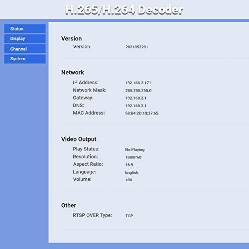 H.265 H.264 HD Video Audio Decoder IP Camera Decoder HTTP RTSP M3U8 RTMP UDP Unitcast to HDMI AV RCA Decoder for Advertisement Display, Decoding Video Encoder, Decoding IP Camera|B07C3HQTK1