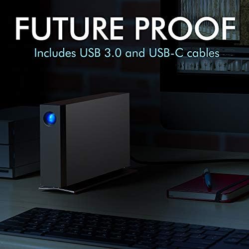 LaCie - STHA4000800 d2 Professional 4TB External Hard Drive Desktop HDD – USB-C USB 3.0 7200 RPM Enterprise Class Drives, 5 Year Warranty and Recovery Service (STHA4000800 Black