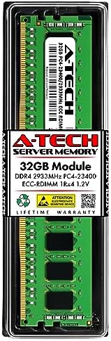 A-Tech 64GB Kit (2x32GB DDR4 2400MHz PC4-19200 ECC RDIMM 2Rx4 Dual Rank 1.2V ECC Registered DIMM 288-Pin Server & Workstation RAM Memory Upgrade Modules (A-Tech Enterprise Series
