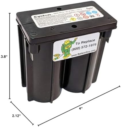 Enersys (Hawker) Cyclon 0859-0010 E-Cell 4 Volt/8 Amp Hour Sealed Lead Acid Battery by Enersys|B00W4FPPFE