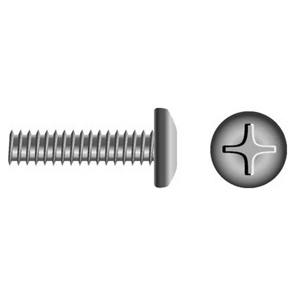 Seachoice MP0810SC Stainless Steel Phillips Machine Screw Pan Head