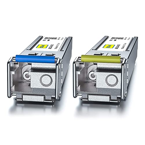 10Gtek ๐ญ๐ฌ/๐ญ๐ฌ๐ฌ/๐ญ๐ฌ๐ฌ๐ฌ๐๐ฎ๐๐ฒ-๐ง ๐๐ผ๐ฝ๐ฝ๐ฒ๐ฟ ๐ฆ๐๐ฃ, Auto-Negotiation SFP to RJ45 Mini-GBIC Transceiver or Cisco GLC-T(10/100/1000)/SFP-GE-T(10/100/1000) Pack of 2|B09NNMP934