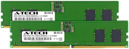A-Tech 16GB Kit (2x8GB DDR5 4800MHz PC5-38400 CL40 UDIMM 1.1V Non-ECC Unbuffered DIMM 288-Pin Desktop PC/Computer RAM Memory Upgrade Modules